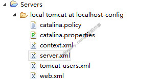 在Eclipse的Servers中打开“server.xml”