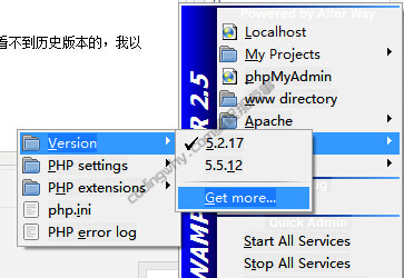 WampServer安装多个php版本