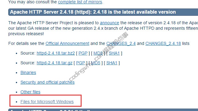 Files for Microsoft Windows链接