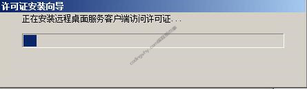 server2008 R2正在安装远程桌面服务客户端访问许可证...