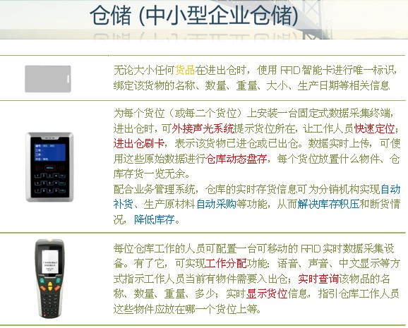 仓储RFID应用解决方案