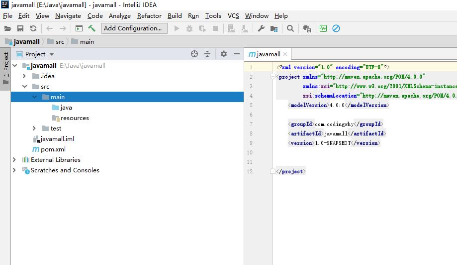 新建成功后的maven工厂