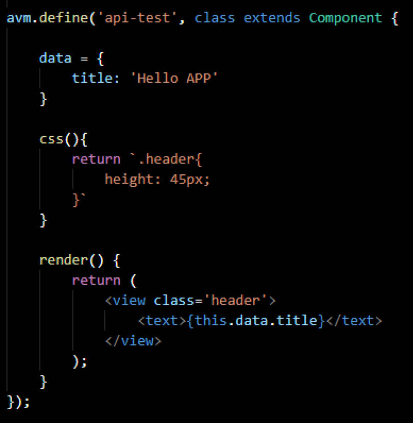 APICloud DSL使用兼容React JSX方式定义组件或页面